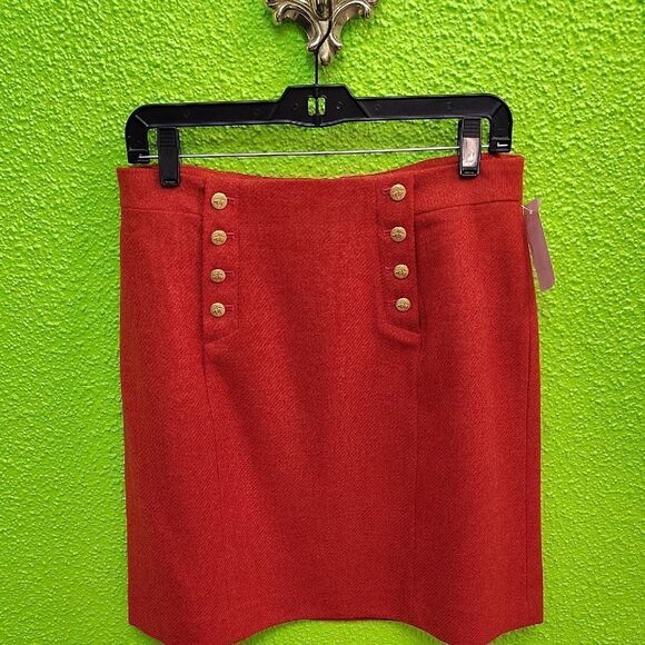 Brooks Brothers Orange Mini Pencil Skirt for Work - Picture 1 of 3